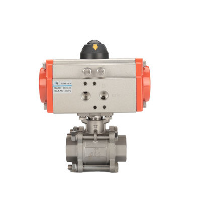 품질 General DN32 1 1/4" Pneumatic Operated Connection 2Way Threaded Ball Valve 공장