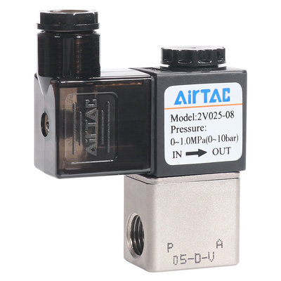 AIRTAC Universal Liquid Solenoid Valve 2V02506/08AC220V/DC24V 2V025 Integrated Valve Solenoid Valve